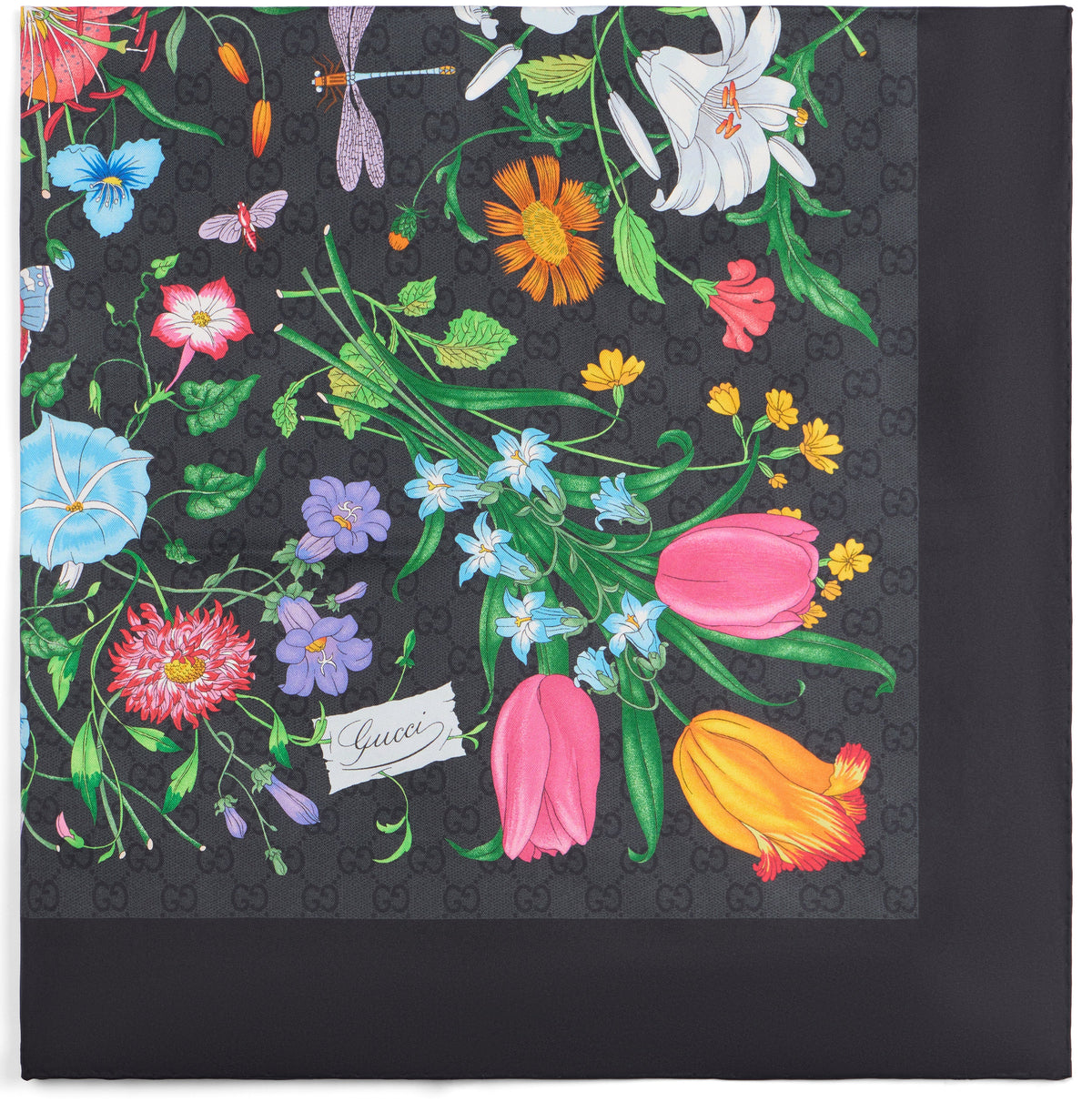 Gucci Silk twill square with print