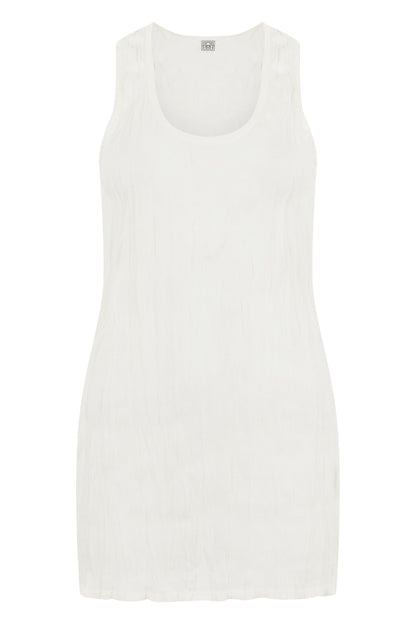 Crinkled Knit tank top wrinkled effect RTW