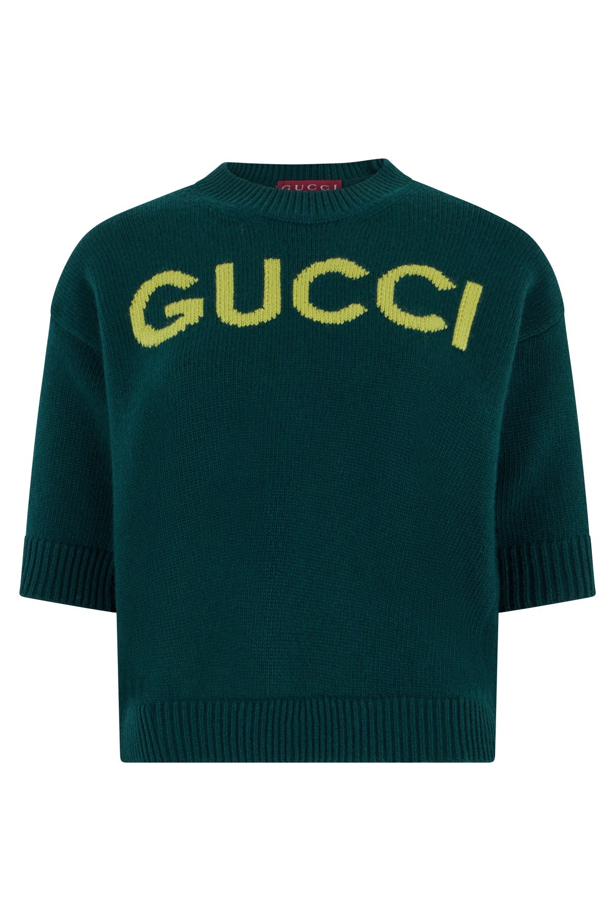 Top in soft wool with inlays RTW