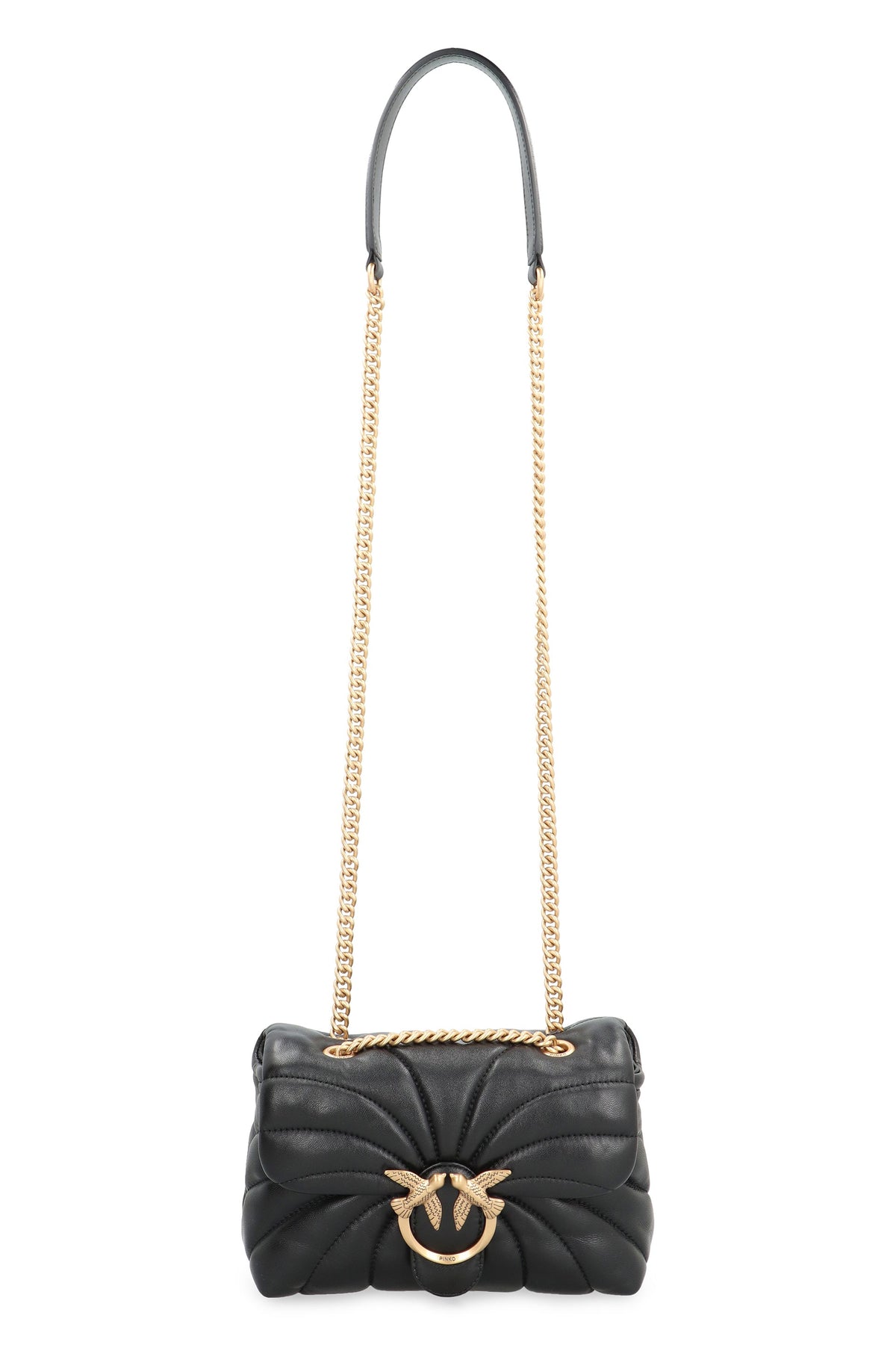 Pinko Love Puff leather mini crossbody bag