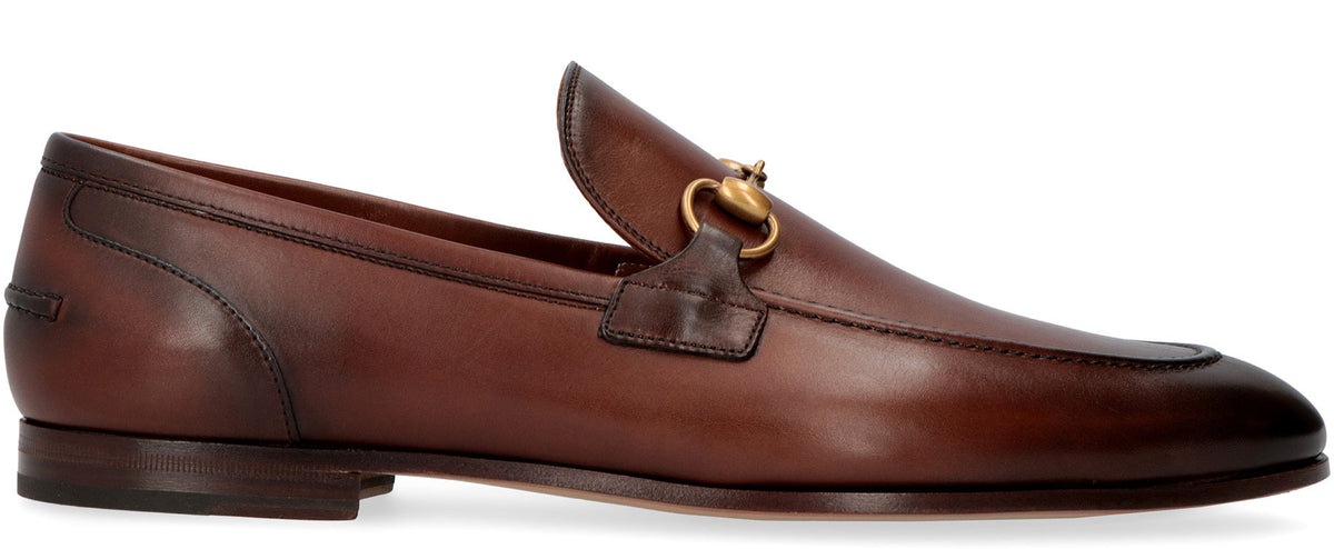 Gucci Leather upper and sole moccasin