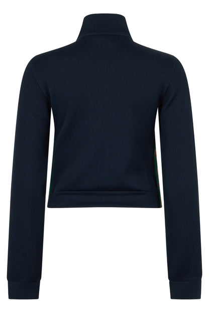 Zip sweatshirt in ribbed jersey RTW