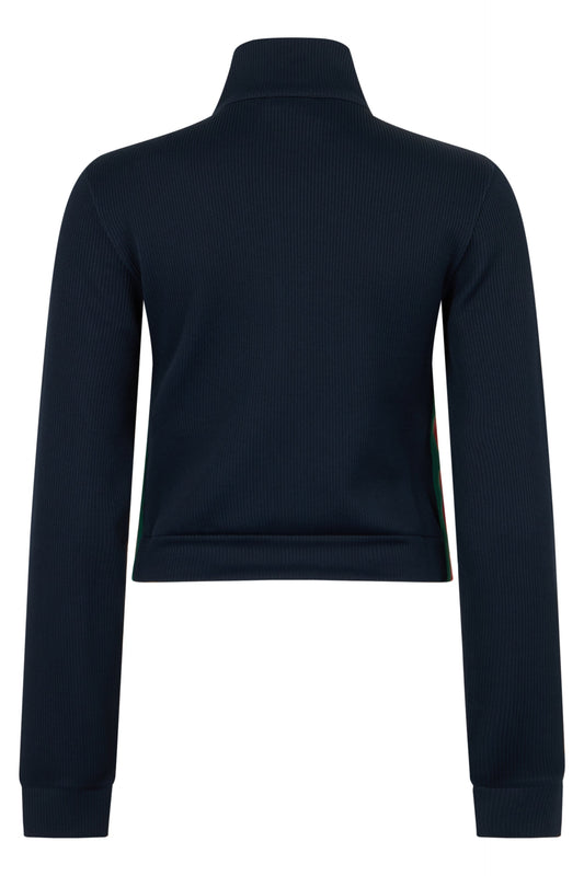 Zip sweatshirt in ribbed jersey RTW