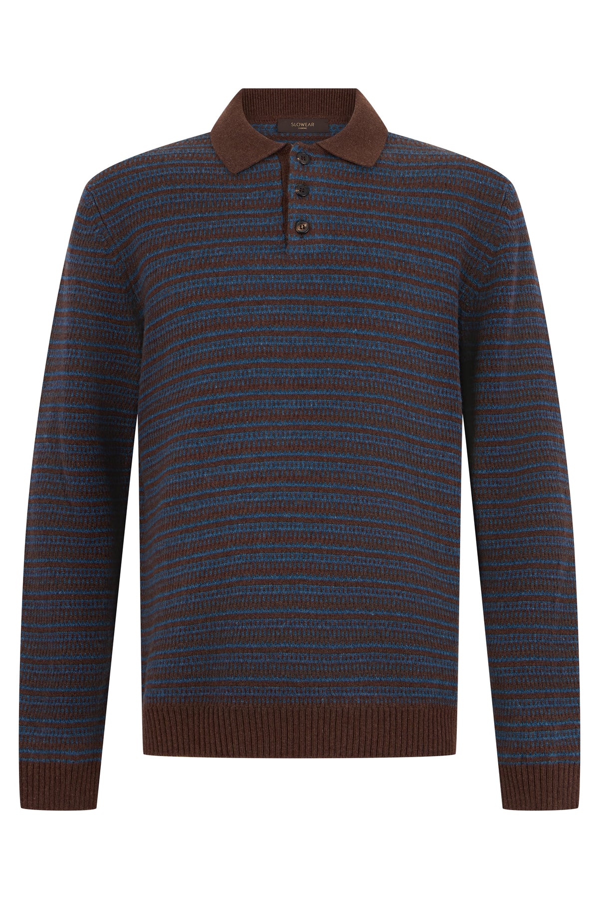 Sweater with polo collar in wool RTW