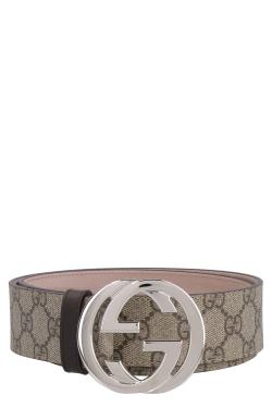 Gucci GG supreme fabric belt