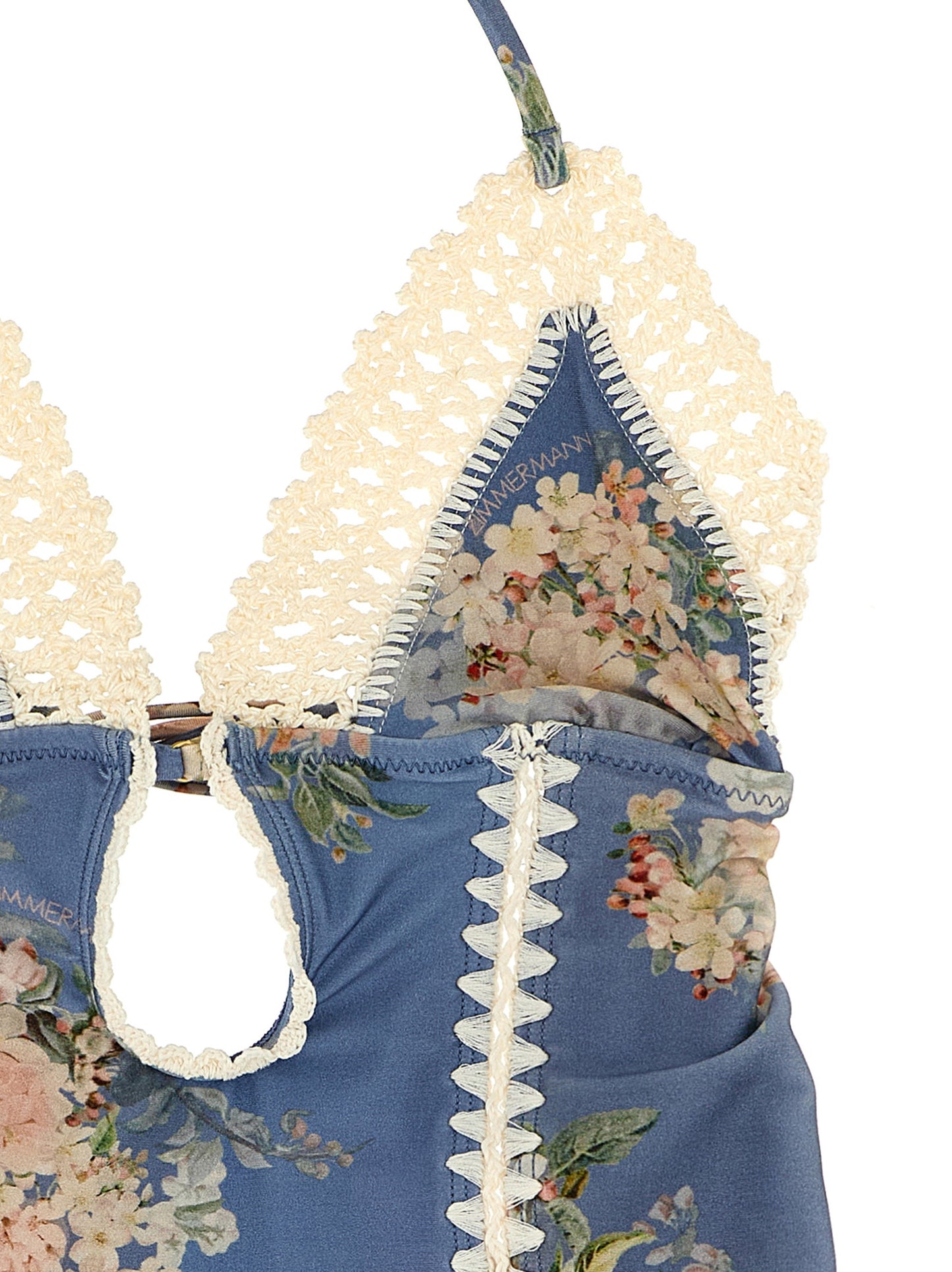 'Cascadian Keyhole Crochet' one-piece swimsuit Beachwear
