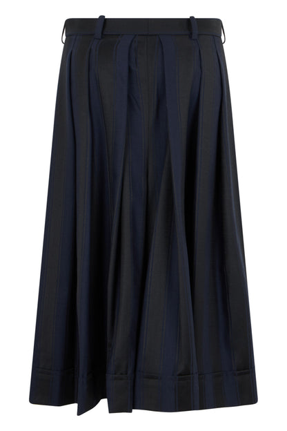 Ruffled wool skirt RTW
