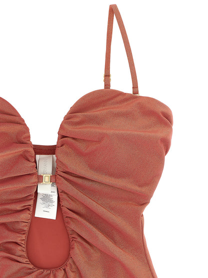 'Rhiannon Deep Plunge' one-piece swimsuit Beachwear