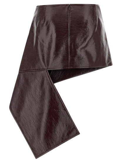'Fold Vinyl Mini' skirt Skirts