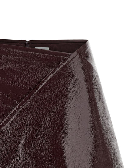 'Fold Vinyl Mini' skirt Skirts