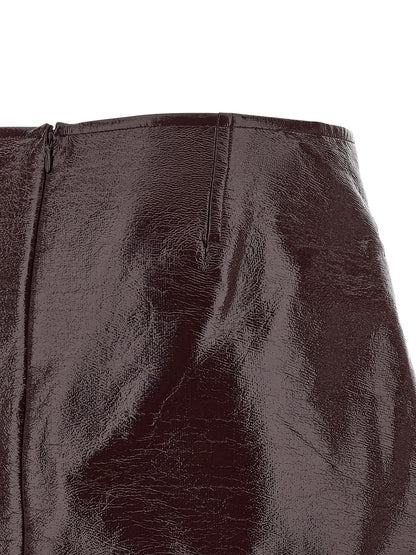 'Fold Vinyl Mini' skirt Skirts