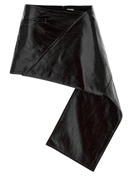 'Fold Vinyl Mini' skirt Skirts