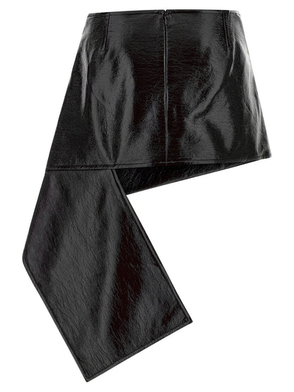 'Fold Vinyl Mini' skirt Skirts