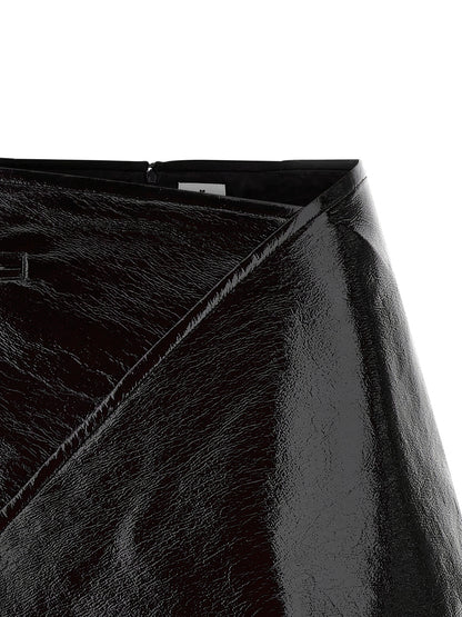 'Fold Vinyl Mini' skirt Skirts