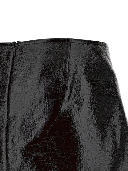 'Fold Vinyl Mini' skirt Skirts