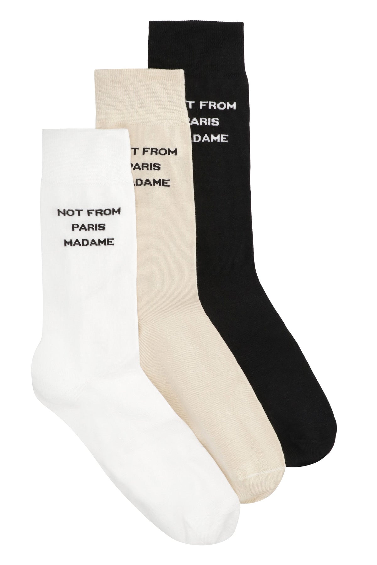 Slogan Set of three socks RTW