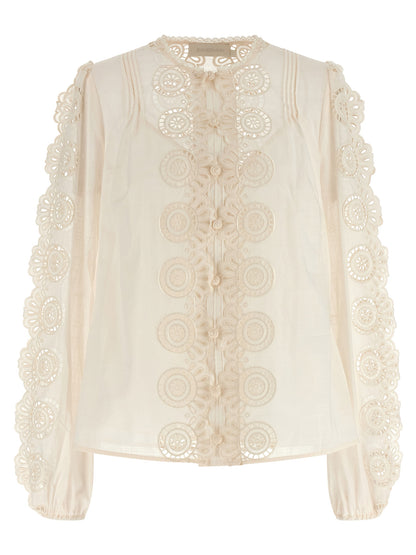 'Lucky' embroidered blouse Shirt, blouse