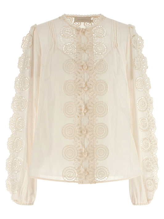 'Lucky' embroidered blouse Shirt, blouse
