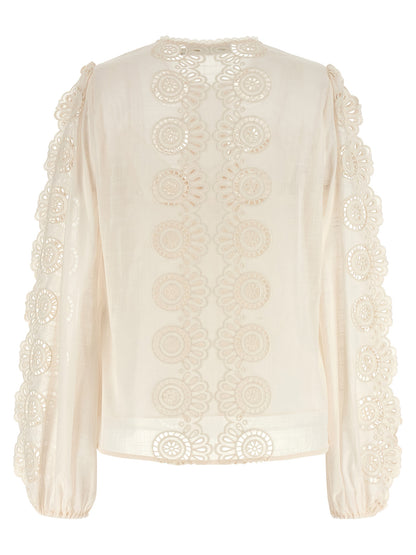 'Lucky' embroidered blouse Shirt, blouse