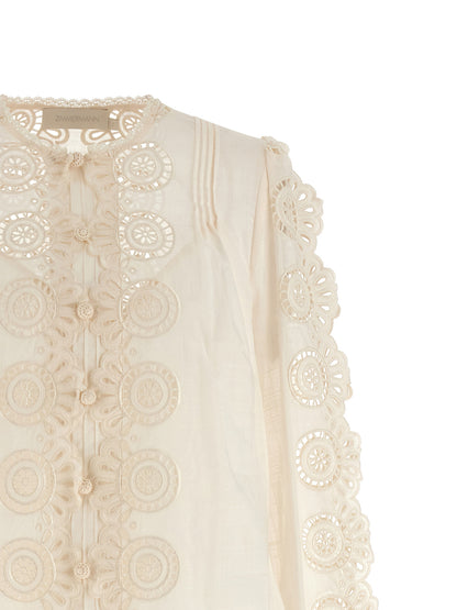 'Lucky' embroidered blouse Shirt, blouse