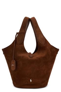 Polo Ralph Lauren Suede leather tote bag