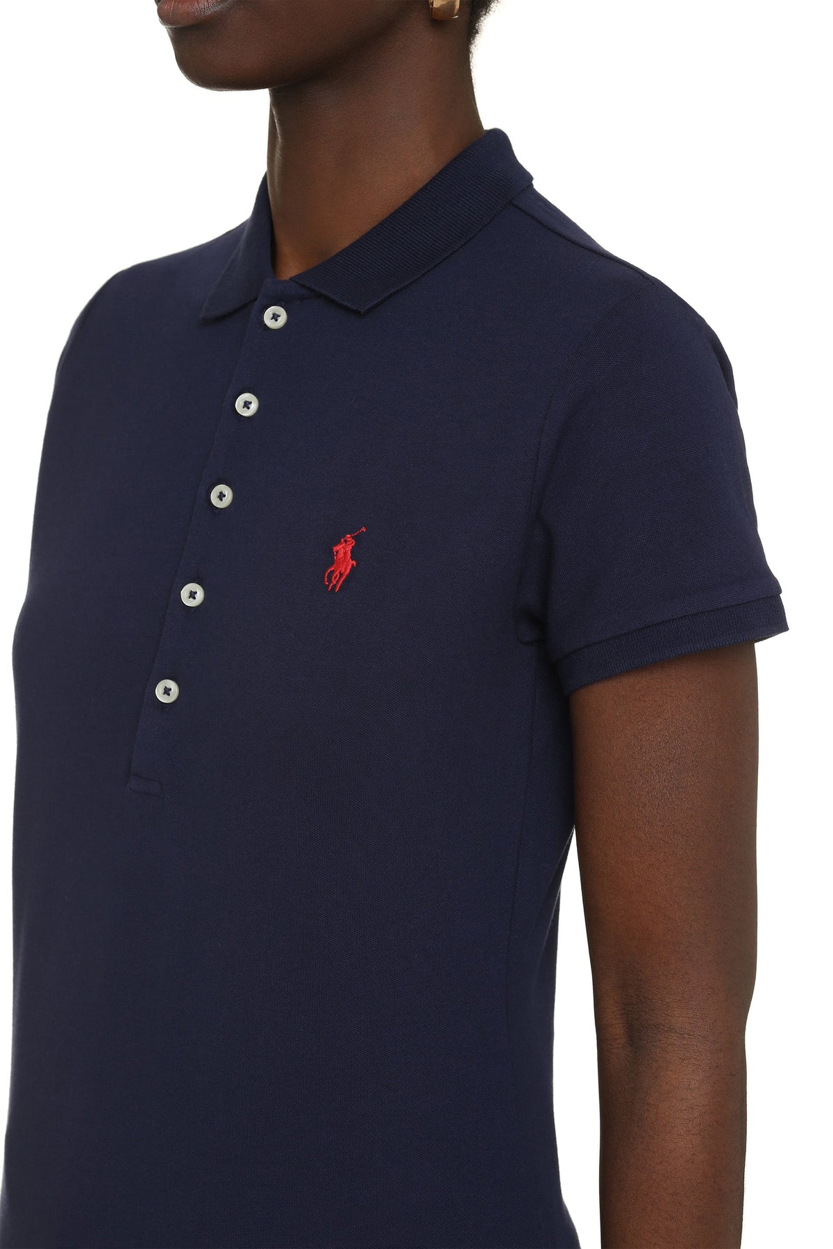 Stretch cotton piqué polo shirt RTW