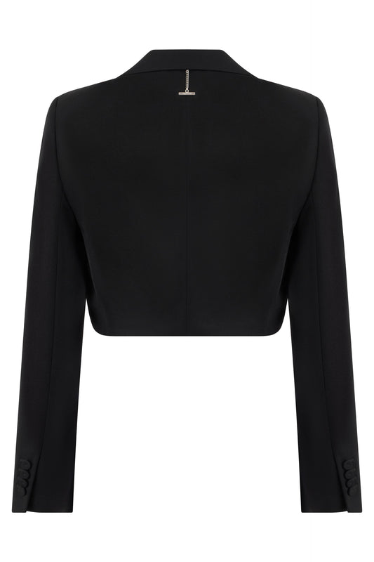 Cropped jacket in wool RTW