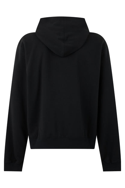 Hooded sweatshirt in cotton blend with zipper RTW