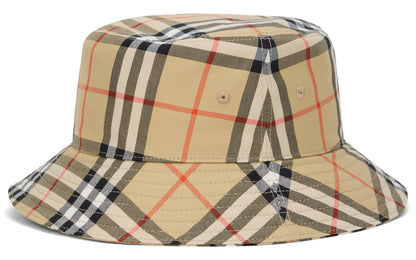 Bucket hat with checkered pattern ACC
