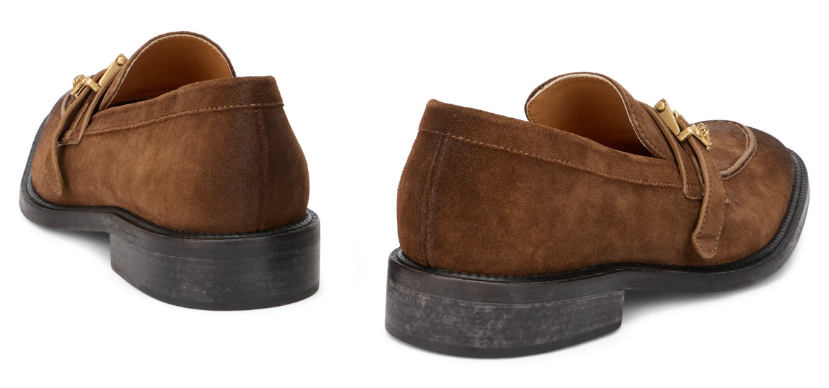 Loafers with gold buckle RTW
