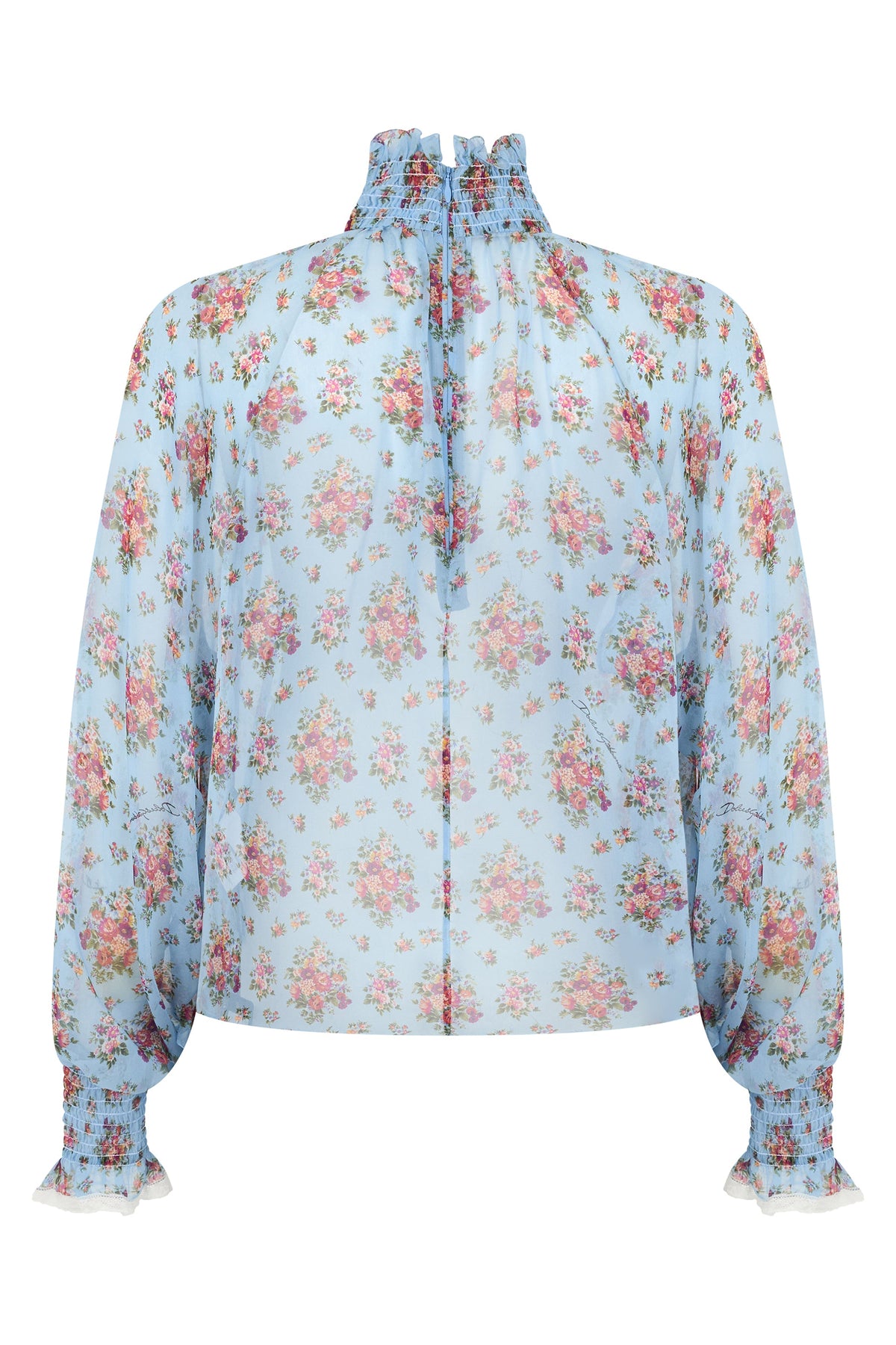 Shirt in mixed silk fabric with floral print RTW