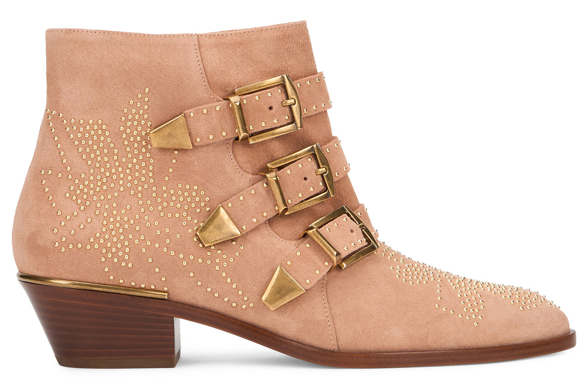 Chloé Susan ankle boots in suede with studs