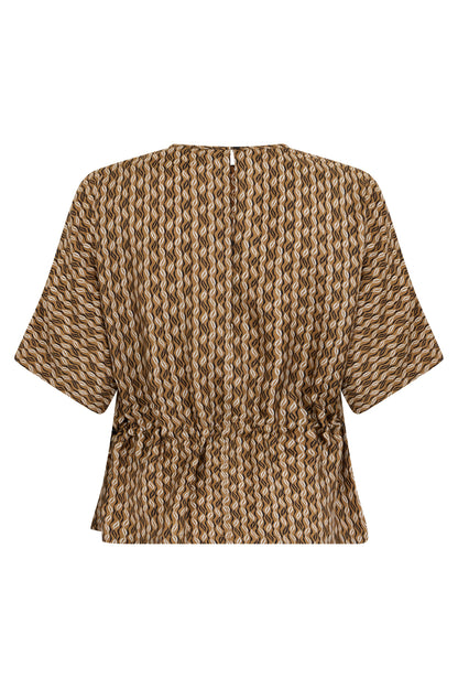 Printed silk top RTW