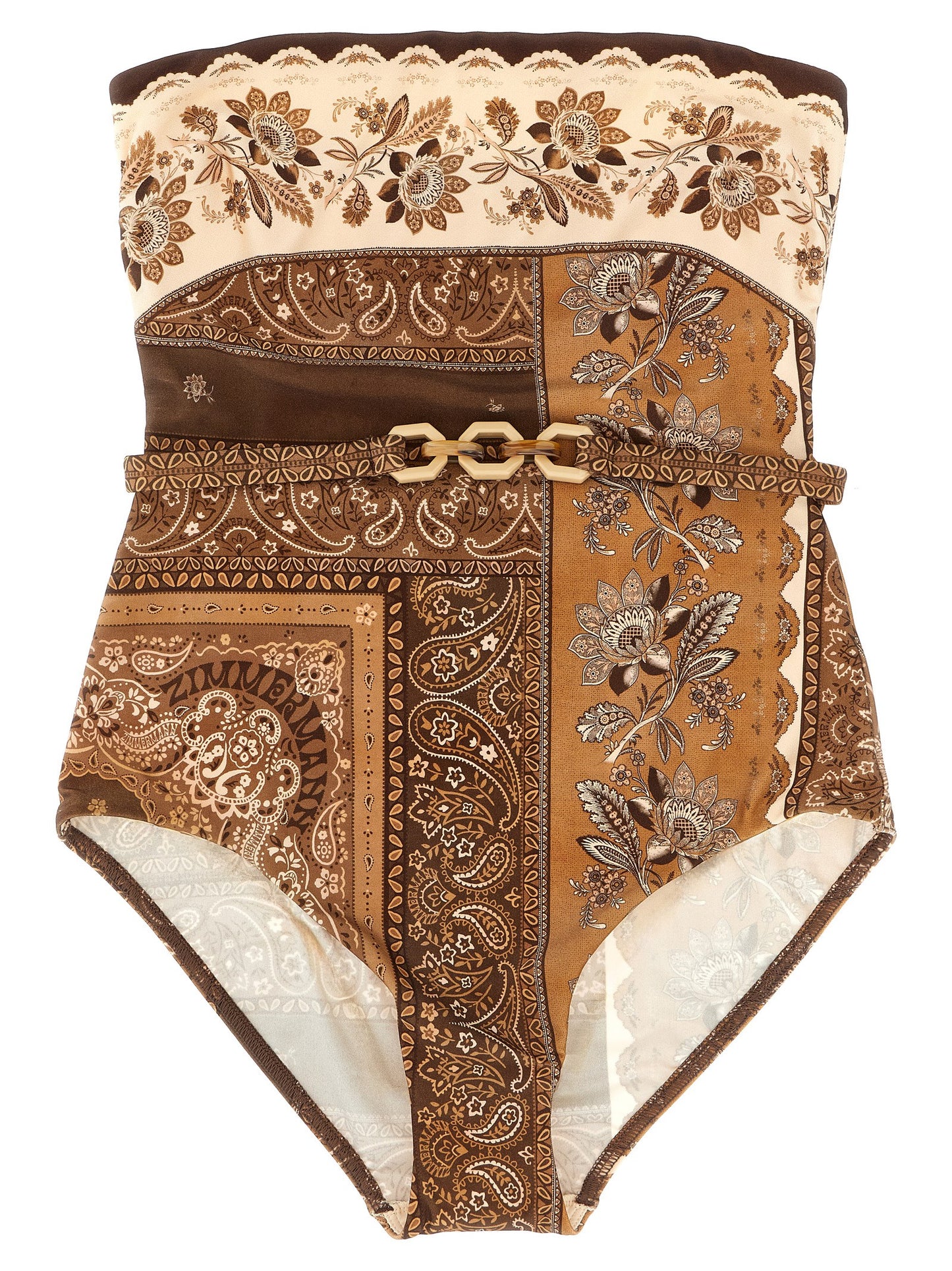 'Lucky Bandeau' one-piece swimsuit Beachwear