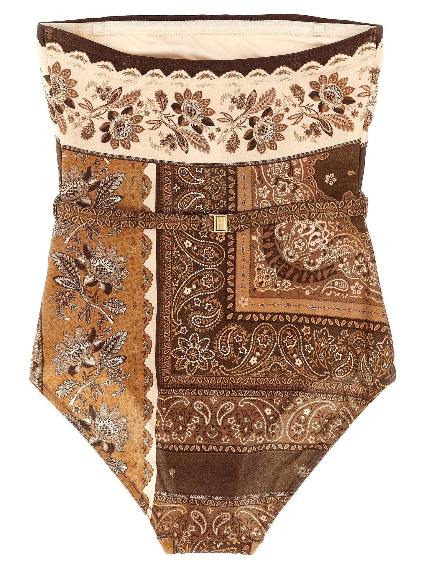 'Lucky Bandeau' one-piece swimsuit Beachwear