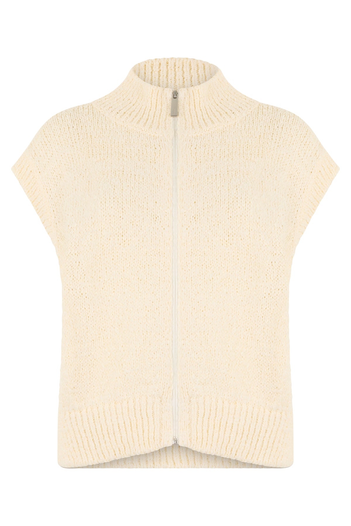 High collar sweater with zip RTW