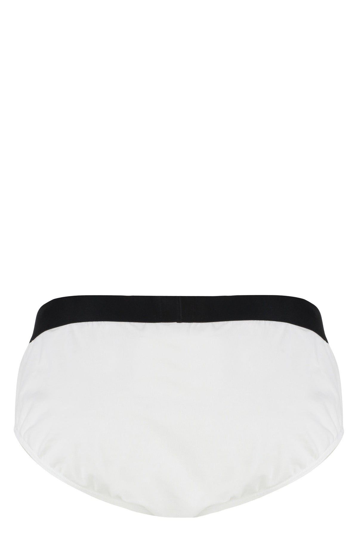 Set of three cotton briefs with logoed elastic band RTW