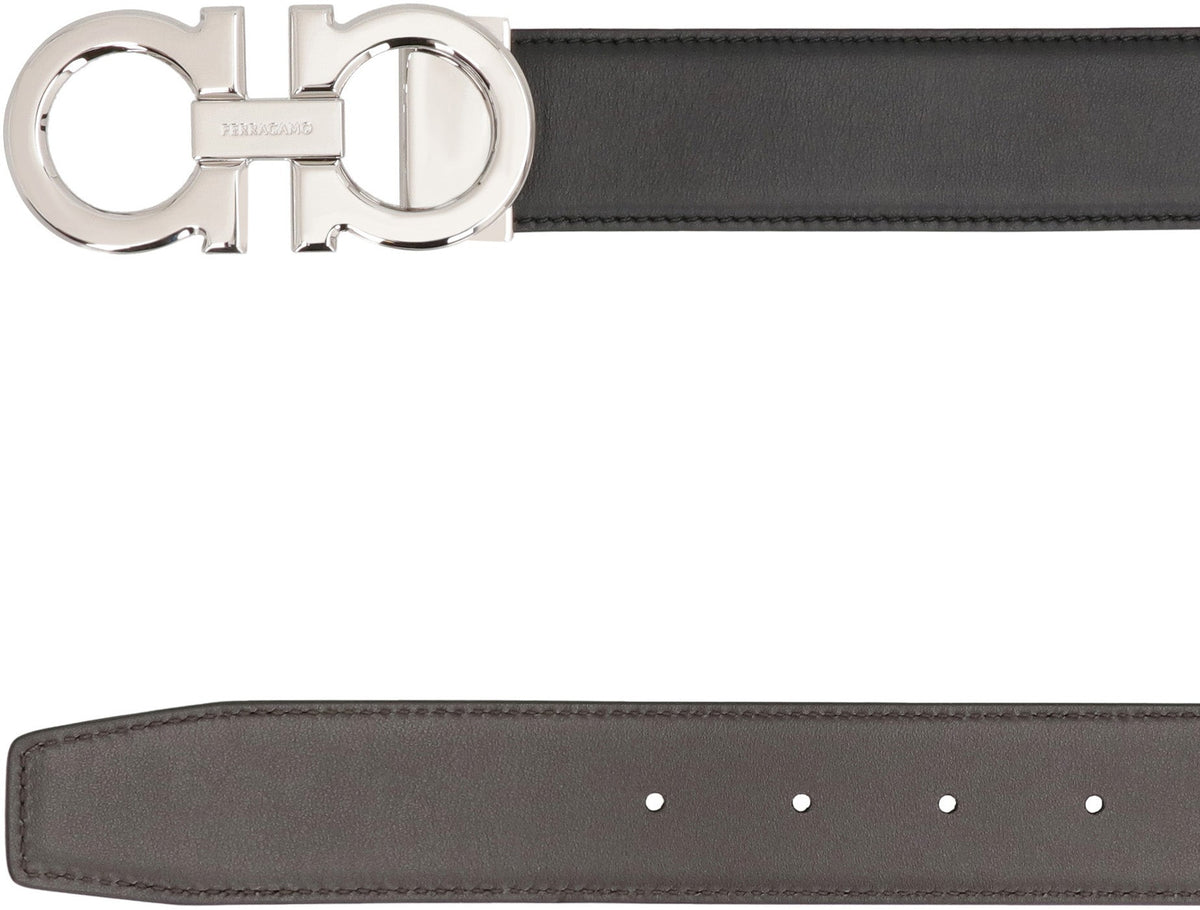 Gancini Reversible leather belt ACC