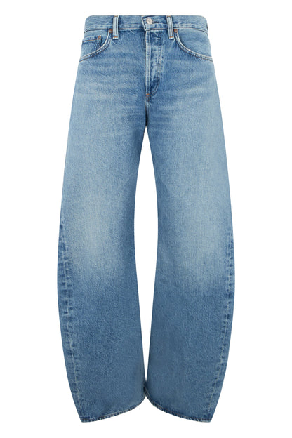 Baggy jeans in cotton denim BAGS