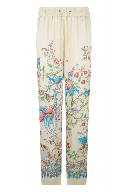 Straight Leg Pants with Floral Print RTW