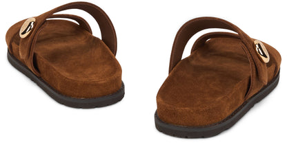 Low sandals in smooth leather SHOES