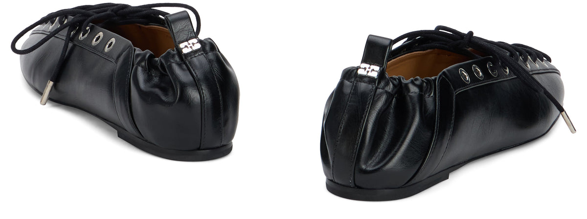Ballet shoes with eyelets SHOES