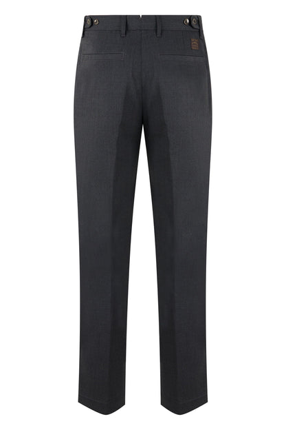 Trousers with pleats in wool blend RTW
