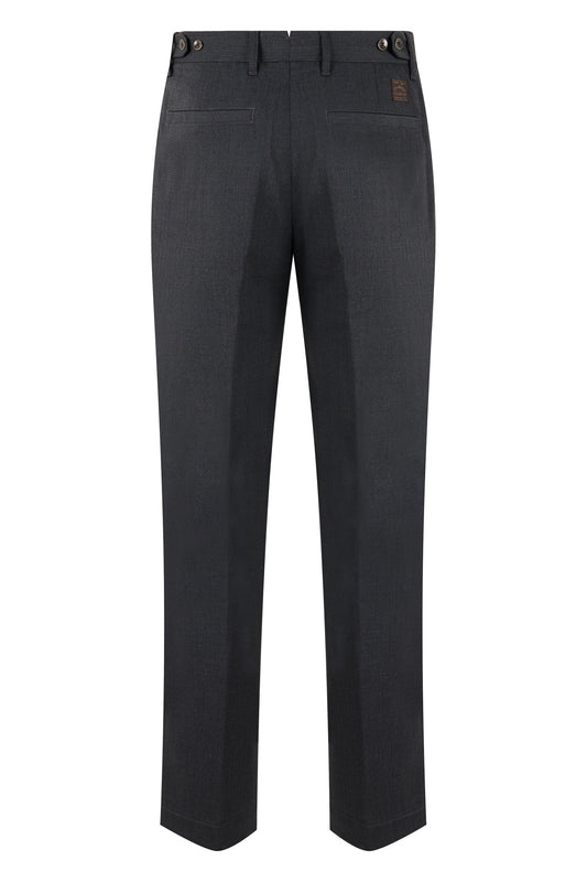 Trousers with pleats in wool blend RTW