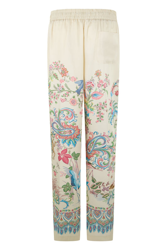 Straight Leg Pants with Floral Print RTW