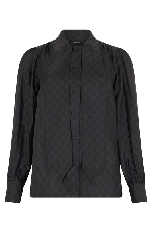 Monogram shirt in silk RTW
