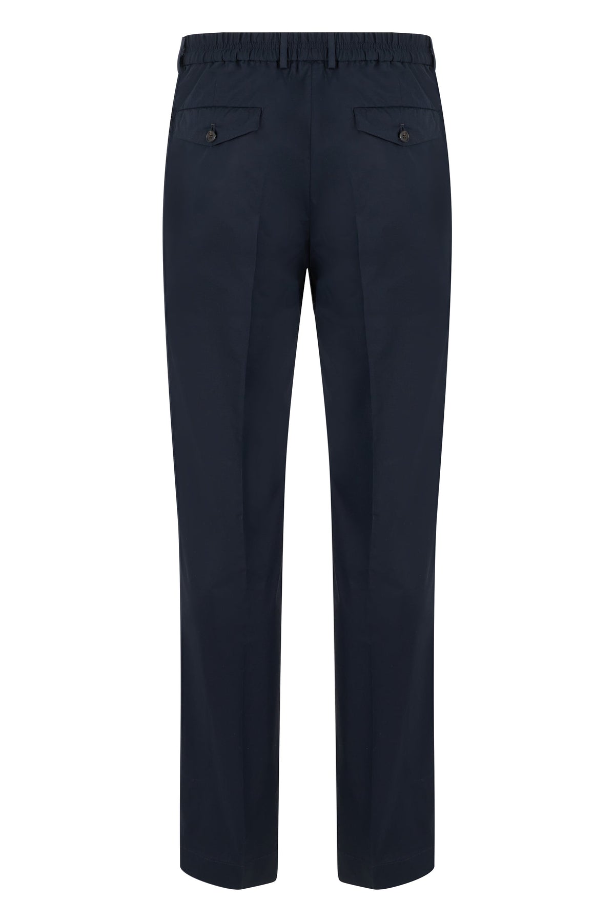 Trousers in technical fabric with elasticated waist RTW