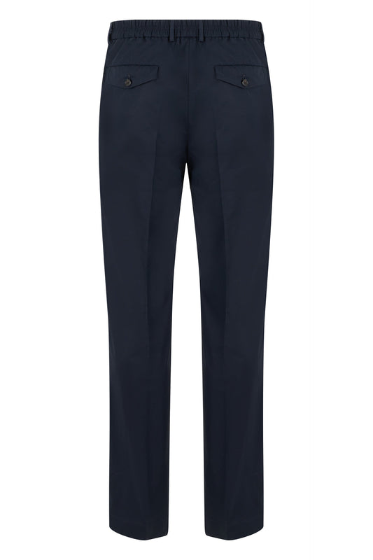 Trousers in technical fabric with elasticated waist RTW