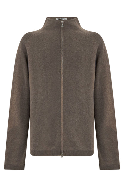 Wool cardigan with zip RTW