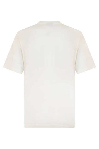 T-shirt in cotton and silk jersey with print RTW